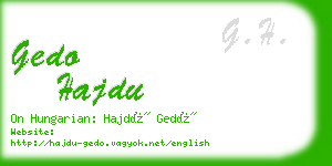 gedo hajdu business card